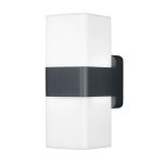Ledvance Smart+ Wifi Vägglampa Grå Up & Down - Utomhus - 13.5W 950lm - 830 Varm Vit | RGBW - Dimbar