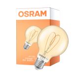 Osram Vintage 1906 LED E27 Globe Filament Heart Guld 8W 806lm - 922 Extra Varm Vit | Bästa Färgåtergivning - Dimbar - Ersättare 60W