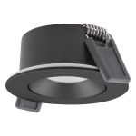 Ledvance LED Spot Air Adjust Aluminium Svart 4W 320lm 36D - 930 Varm Vit | Utskärning   68mm - IP23 - Bästa färgåtergivning - Dimbar