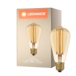 Ledvance Vintage 1906 LED E27 Edison Guld 5.8W 470lm - 822 Extra Varm Vit | Dimbar - Ersättare 40W
