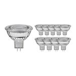 Flerpack 10x Noxion LED Spot GU5.3 MR16 7.5W 621lm 60D - 840 Kallvit | Dimbar - Ersättare 50W