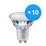 Flerpack 10x Philips MASTER Value LED Spot GU10 PAR16 3.7W 270lm 36D - 930 Varm Vit | Bästa färgåtergivning - Dimbar - Ersättare 35W