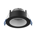 Noxion LED Spot Ares Djup Svart 6W 540lm 927-940 3CCT - med Inre Ring Vit | Utskärning   68mm
