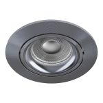 Noxion Infälld Spot Vision MR16 Lutningsbar Grå | 82mm - Utskärning   69mm - IP20 - incl. GU10 Sockel 