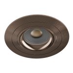 Noxion Infälld Spot Logic MR16 Lutningsbar Bronze | 92mm - Utskärning   80mm - IP20 - incl. GU10 Sockel 