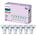 Flerpack 6x Philips LED Spot GU10 PAR16 4W 255lm 36D - 827 Extra Varm Vit