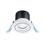 THORNeco LED Spot LILY Svart 9W 900lm 38D - 930 Varm Vit | 82mm - Utskärning   68mm - IP44 - Bästa färgåtergivning - Dimbar
