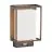 Nordlux Nestor Vägglampa Aluminium Svart 8W 550lm - 827 Extra Varm Vit | IP44 - Rörelse- och Ljussensor