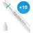Flerpack 10x Philips LED Rör T8 MASTER Value (EM/Mains) Ultra Output 23W 3700lm - 865 Dagsljus | 150cm - Ersättare 58W