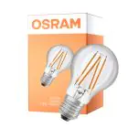Osram Led Star Classic LED E27 Päron Filament Klar 7.3W 806lm - 827 Extra Varm Vit | Med Ljussensor