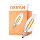 Osram LED Classic E14 Kronljus Filament Klar 1.2W 255lm - 840 Kallvit | Ersättare 25W