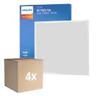 Flerpack 4x Philips LED Panel CoreLine RC132V 26W 3400lm - 830 Varm Vit | 60x60cm - UGR 
