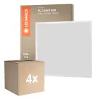 Flerpack 4x Ledvance LED Panel Kompakt Aluminium Vit 33W 3630lm - 830 Varm Vit | 60x60cm - UGR < 19