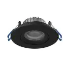 Noxion LED Spot Ares Lutningsbar Svart 6W 540lm 927-940 3CCT | Utskärning   68mm