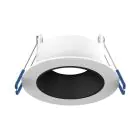 Noxion LED Spot Ares Djup ring Vit - med Inre Ring Svart | Utskärning   68mm - incl. GU10 Fitting